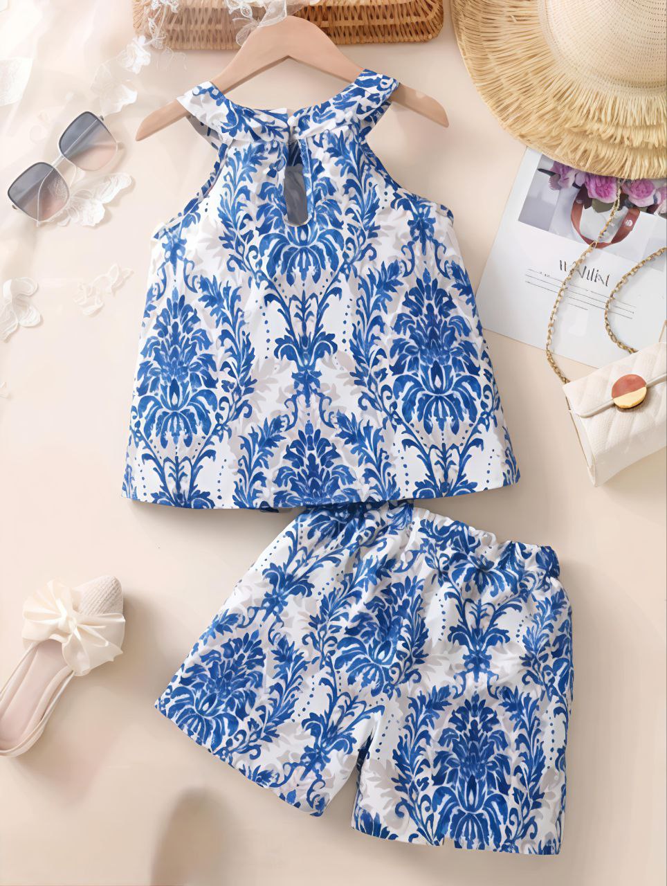Elegant Floral Summer Set for Girls