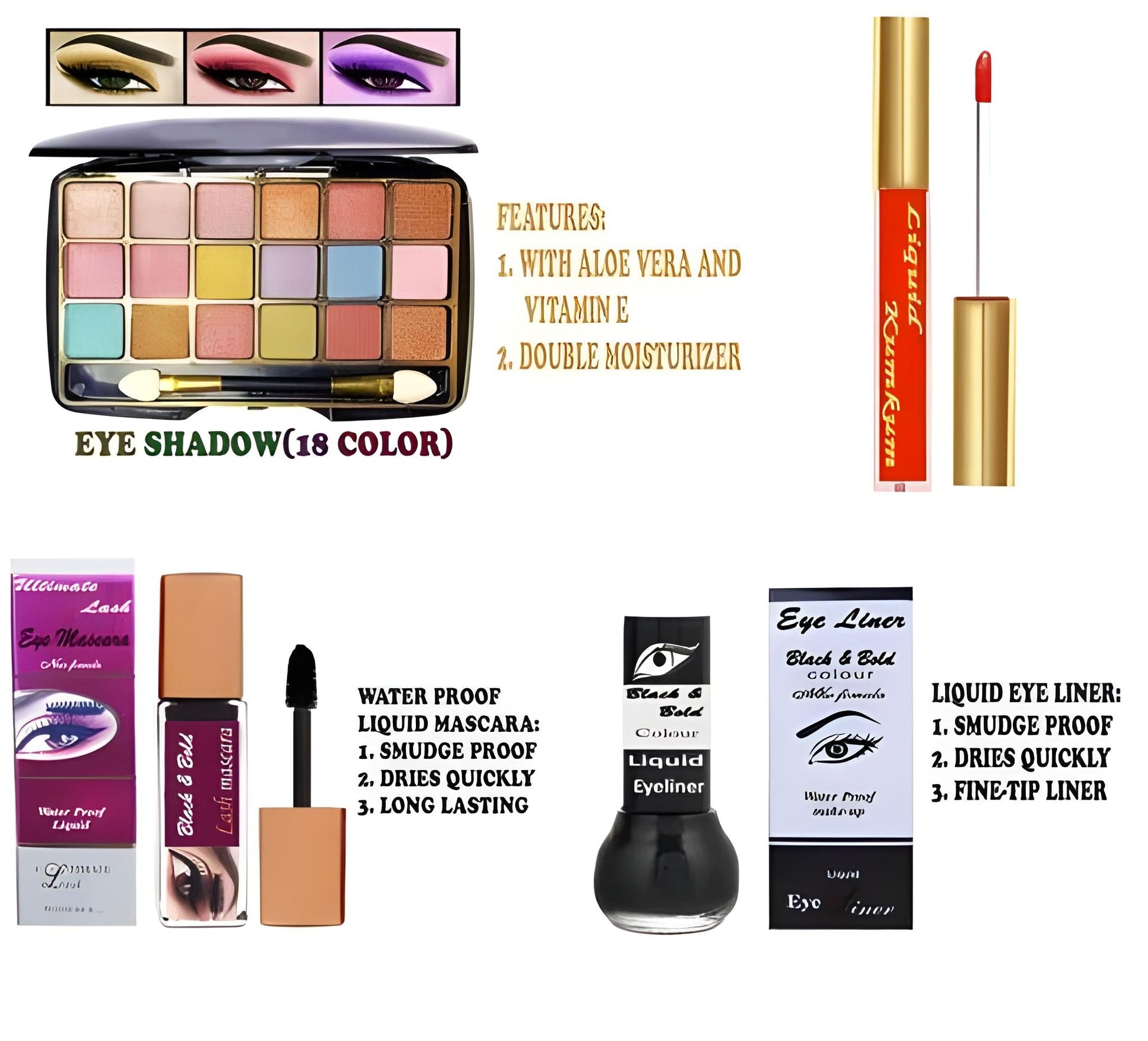 Trendy Makeup Kit Of 16 Items