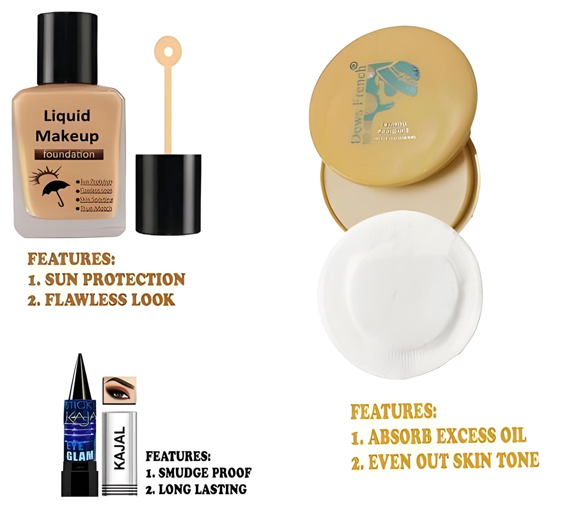 Trendy Makeup Kit Of 16 Items