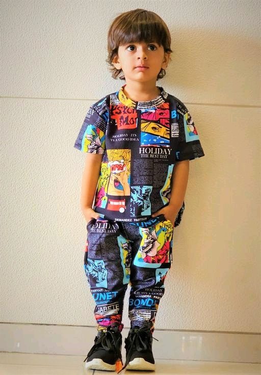 Cute Casual Top & Bottom Set For Your Little One !
