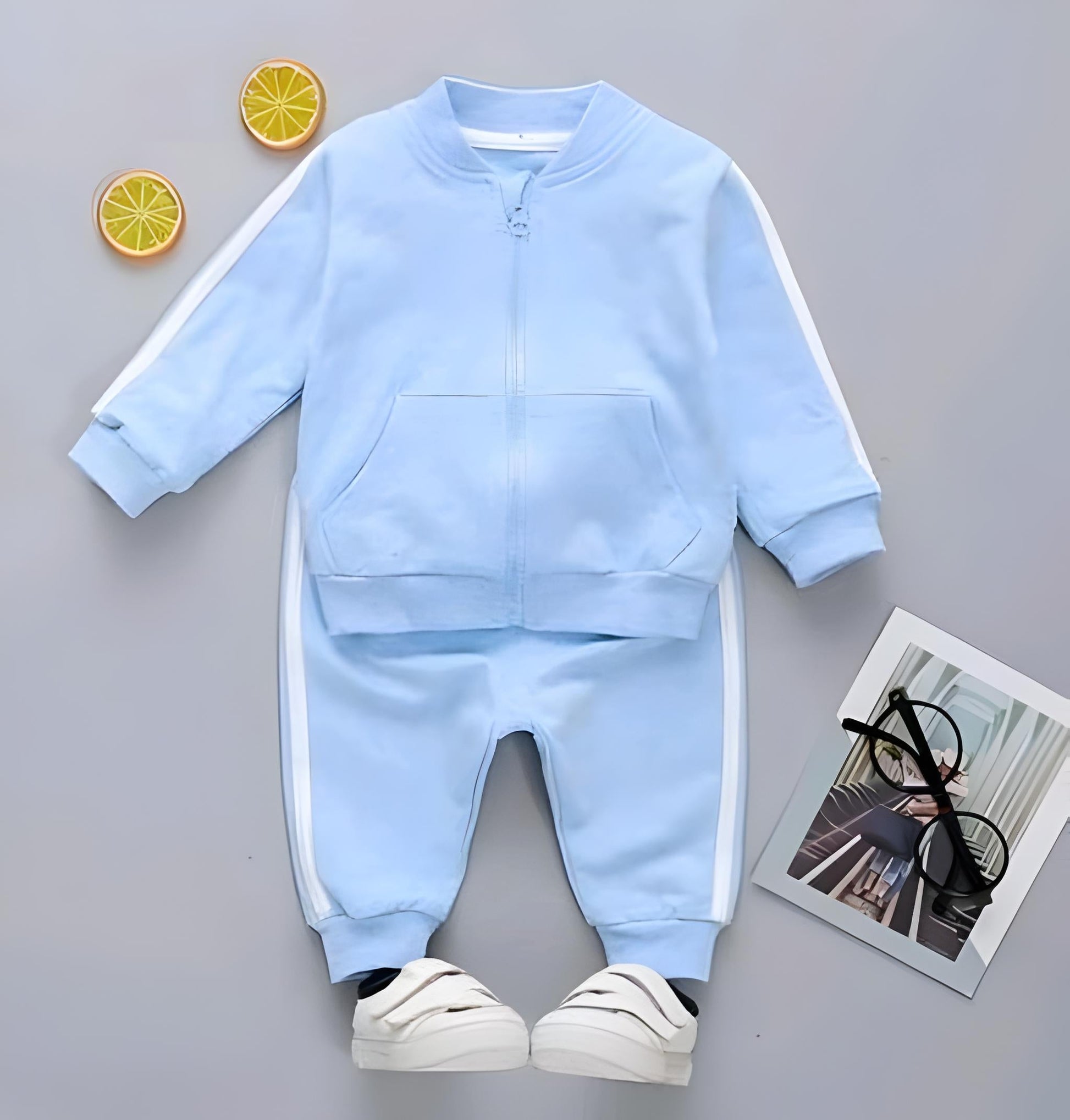Frosty Fashion Adorable Winter Baby Set (Sky Blue)