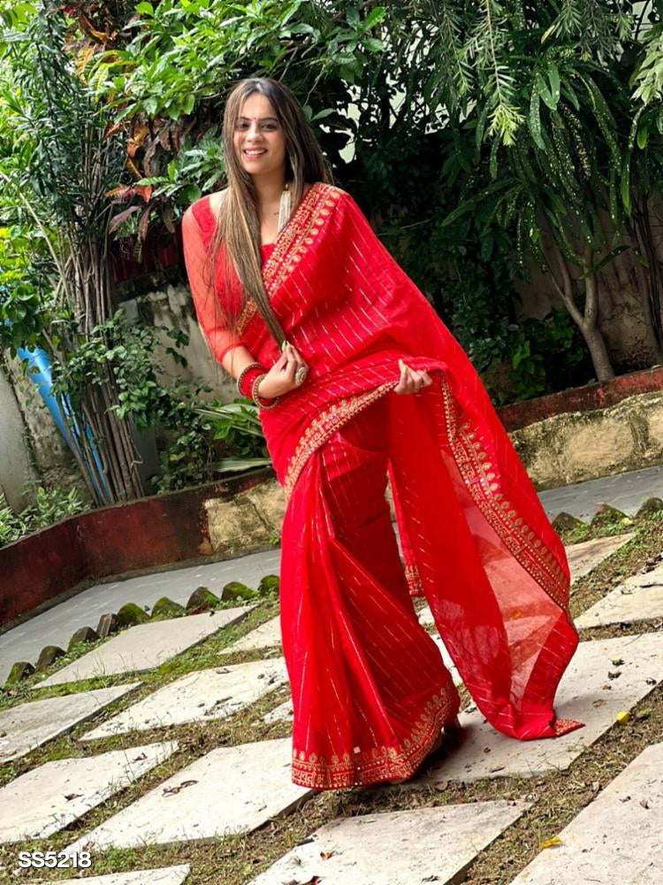 Modern Organza Silk Saree