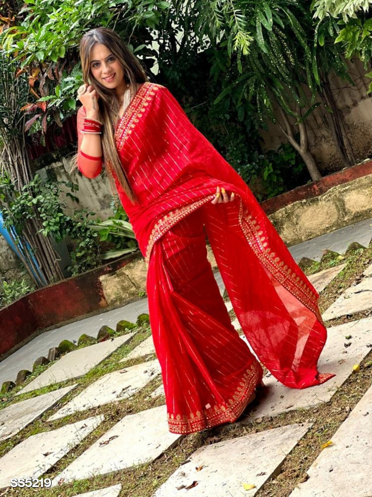 Modern Organza Silk Saree