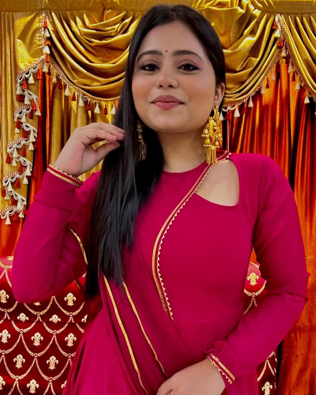 Stylish Anarkali Gown With Dupatta