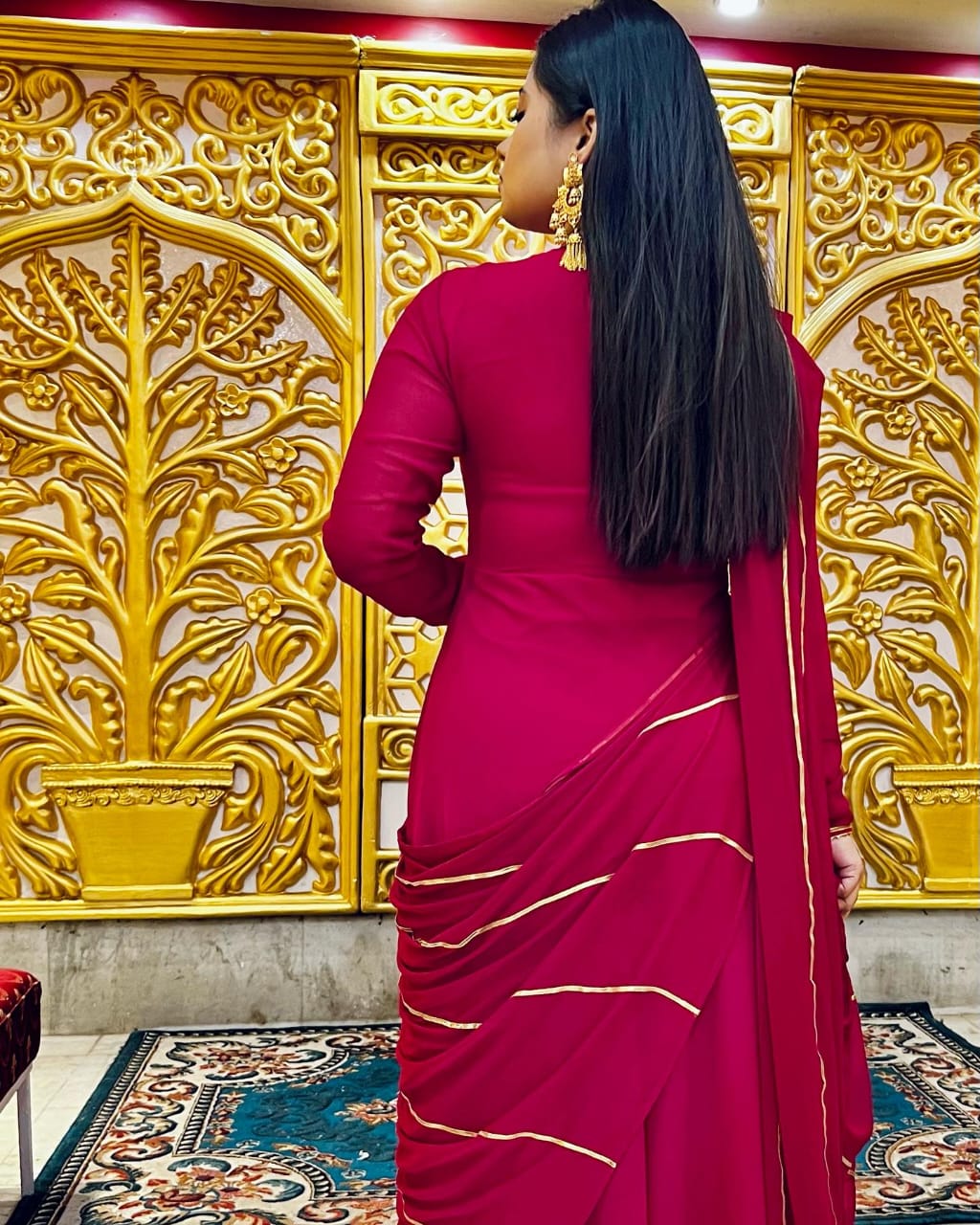 Stylish Anarkali Gown With Dupatta