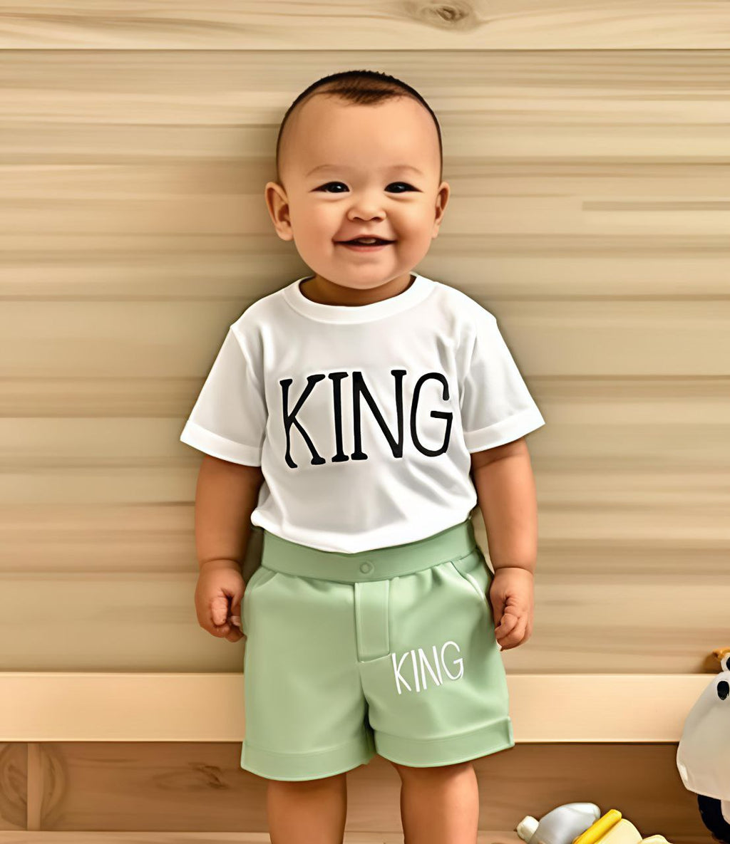 Trendy Modern Kids Top Bottom Set