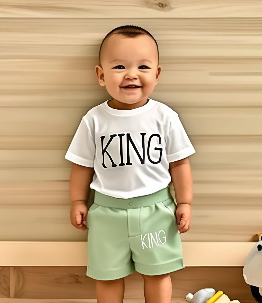 Trendy Modern Kids Top Bottom Set