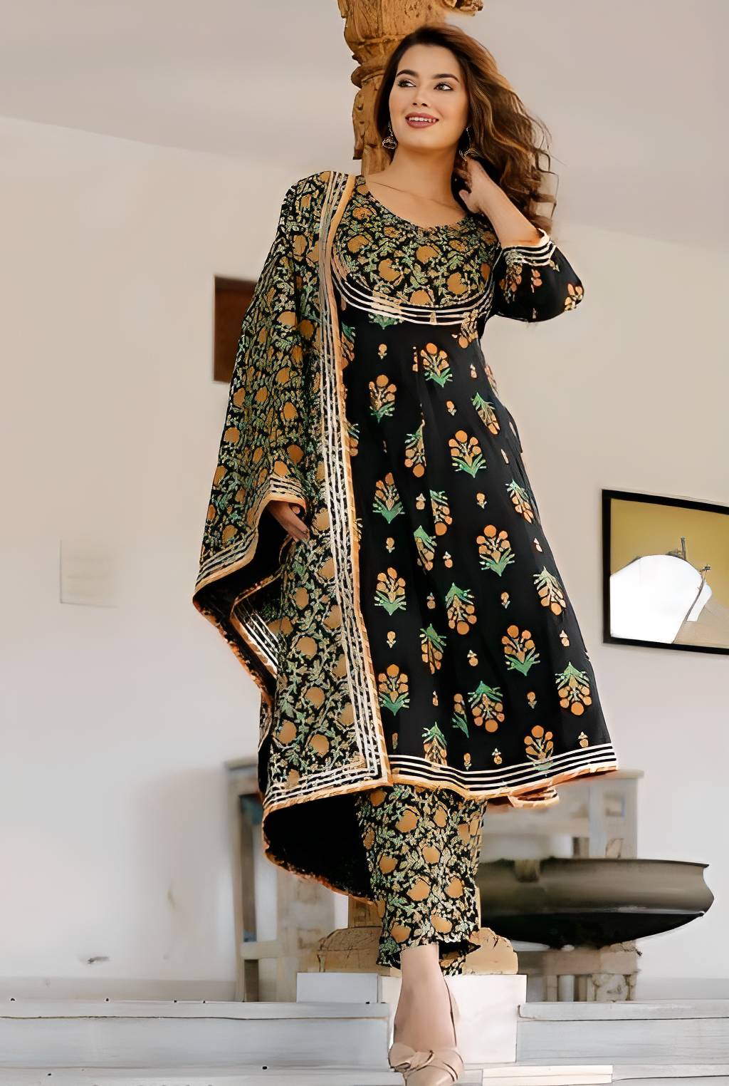 Beautiful Rajsthani Kurta Set